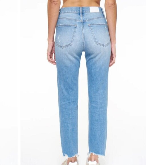 Charlie High Rise Classic Straight Ankle Jean - Wave Vintage - Picture 3 of 13